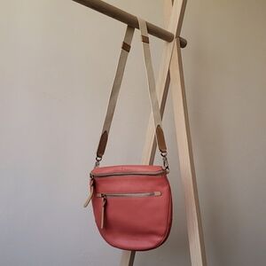 Prune salmon pink summer crossbody bag